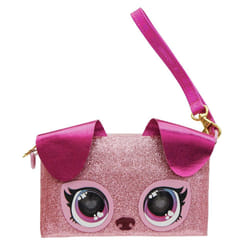 Purse Pets - SAC POCHETTE CHIOT - Sac pour Enfant Chiot Format Sac À Main - Animal Animé Chiot Aux Yeux Qui Changent De Couleurs - À L'Epaule Ou Au Poignet - Effets Lumineux - Jouet Enfant 4 Ans Et +