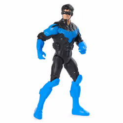 DC Comics , Figurine articulée Nightwing, 30 cm, jouets pour garçons et filles, à partir de 3 ans, 3 an(s), Noir, Bleu