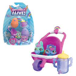 Hatchimals ALIVE - Pack de 2 + Poussette - 2 Oeufs, 2 Figurines À Collectionner, 1 Poussette Et 3 Accessoires - A Faire Eclore Avec De L'Eau - Thème Bébé - Jouet Enfant 3 Ans et +