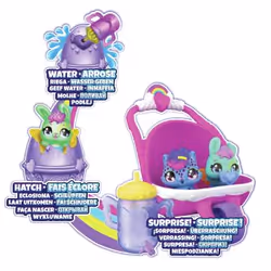 Hatchimals ALIVE - Pack de 2 + Poussette - 2 Oeufs, 2 Figurines À Collectionner, 1 Poussette Et 3 Accessoires - A Faire Eclore Avec De L'Eau - Thème Bébé - Jouet Enfant 3 Ans et + - Vue supplémentaire 7