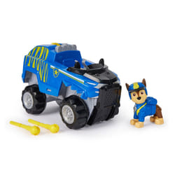 PAW Patrol - Pat Patrouille - Véhicule + Figurine Chase Jungle Pups - Voiture Figurine Pat Patrouille À Collectionner - Avec Projectiles - Pat Patrouille Jouet - Voiture pour Enfant 3 Ans et +