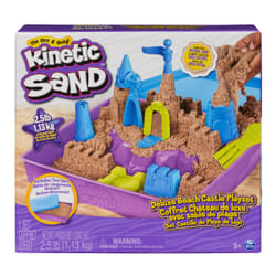 Kinetic Sand , coffret Château de luxe avec 1,13 kg de sable de plage, moules et outils, jouets sensoriels pour les enfants à partir de 5 ans