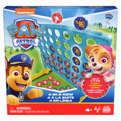 Spin Master Games PAW Patrol, Jeu Quatre à la suite pour enfants, jeu de société pour les soirées en famille, jouets passionnants et amusants, jouets Pat'Patrouille, pour les enfants à partir de 4 ans
