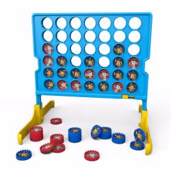 Spin Master Games PAW Patrol, Jeu Quatre à la suite pour enfants, jeu de société pour les soirées en famille, jouets passionnants et amusants, jouets Pat'Patrouille, pour les enfants à partir de 4 ans