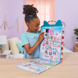 Gabby's Dollhouse Gabby et la Maison Magique - - Calendrier de l’avent 2023 pour Noël Avec 24 Surprises, Figurines et Accessoires - Dessin Animé Gabby Et La Maison Magique - Jouet Enfant 3 Ans et +