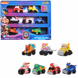 PAW Patrol PAT PATROUILLE LA SUPER PATROUILLE LE FILM - Pack de 7 Racers Pup Squad La Pat Patrouille The Mighty Movie - Voitu ...