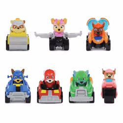 PAW Patrol PAT PATROUILLE LA SUPER PATROUILLE LE FILM - Pack de 7 Racers Pup Squad La Pat Patrouille The Mighty Movie - Voiture Figurine À Collectionner - Pat Patrouille - - Jouet Enfant 3 Ans et + - Vue supplémentaire 7