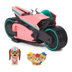 PAW Patrol : La Super Patrouille le film, Moto avec figurines Liberty Super Patrouille et jeunes patrouilleurs, jouets pour garçons et filles à partir de 3 ans