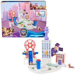 PAW Patrol : La Super Patrouille le film, Liberty & Jr. Patrollers Playset, Coffret avec figurines articulées et lance-chiot, jouets pour filles et garçons à partir de 3 ans