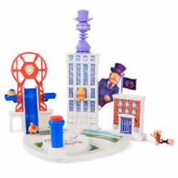 PAW Patrol : La Super Patrouille le film, Liberty & Jr. Patrollers Playset, Coffret avec figurines articulées et lance-chiot, jouets pour filles et garçons à partir de 3 ans