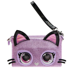 Purse Pets - SAC POCHETTE CHATON - Sac pour Enfant Chat Format Sac À Main - Animal Animé Chaton Aux Yeux Qui Changent De Couleurs - À L'Epaule Ou Au Poignet - Effets Lumineux - Jouet Enfant 4 Ans Et +