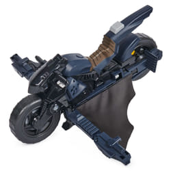 DC Comics BATMAN ADVENTURES - Batcycle 2 en 1 Batman Adventures - Batcycle Qui Se Transforme En Batplane - Voiture Batman À Collectionner - Compatible Avec Figurines 30 cm - Jouet Enfant 4 Ans Et +