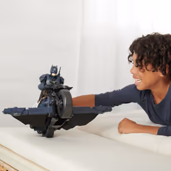 DC Comics BATMAN ADVENTURES - Batcycle 2 en 1 Batman Adventures - Batcycle Qui Se Transforme En Batplane - Voiture Batman À Collectionner - Compatible Avec Figurines 30 cm - Jouet Enfant 4 Ans Et + - Vue supplémentaire 4