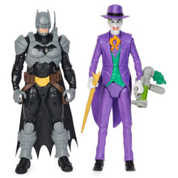 DC Comics BATMAN ADVENTURES - Battle Pack Figurine Batman VS Le Joker 30 Cm Batman Adventures - Figurines Batman Joker 30 cm + Accessoires - Créez Vos Aventures Et Combats - Jouet Enfant 4 Ans Et +