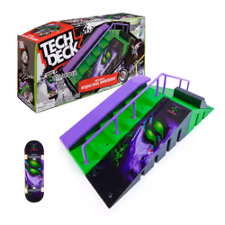 Tech Deck , Nyjah Rail Shredder Skatepark, X-Connect Park Creator, Coffret rampe personnalisable avec fingerboard exclusif, j ...