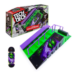 Tech Deck , Nyjah Rail Shredder Skatepark, X-Connect Park Creator, Coffret rampe personnalisable avec fingerboard exclusif, jouet pour enfants à partir de 6 ans