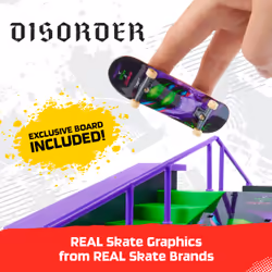 Tech Deck , Nyjah Rail Shredder Skatepark, X-Connect Park Creator, Coffret rampe personnalisable avec fingerboard exclusif, jouet pour enfants à partir de 6 ans