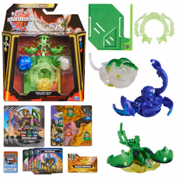 Bakugan 3.0 - STARTER PACK NOUVELLE GENERATION - Nillious, Hammerhead et Dragonoid Special Attack, 1 Anneau de Combat, 1 Cart ...