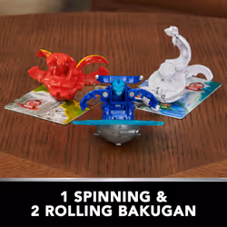 Bakugan 3.0 - STARTER PACK NOUVELLE GENERATION - Nillious, Hammerhead et Dragonoid Special Attack, 1 Anneau de Combat, 1 Carte Lanceur et 9 Cartes - Collection Jouet - Jouet Enfant 6 Ans Et +