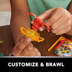 Bakugan 3.0 - PACK 1 SPECIAL ATTACK VENTRI - Assemblez Et Personnalisez Votre Bille - 1 Anneau De Combat, 1 Lanceur et 3 Cartes - Collection Jouet - Jouet Enfant 6 Ans Et +