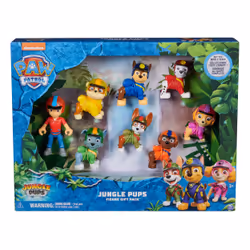 PAW Patrol Jungle Pups, Figure Gift Pack, avec 8 figurines articulées à collectionner, jouets pour filles et garçons à partir de 3 ans