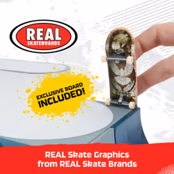 Tech Deck - FINGER SKATE - STARTER SET X-CONNECT SPEED WAVE - Skate Park 100% Modulable À Construire Et Personnaliser + 1 Finger Skate Exclusif - Mini skate - Jouet Enfant 6 Ans et +