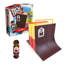Tech Deck - FINGER SKATE - STARTER SET X-CONNECT SK8MAFIA VERT WALL - Skatepark 100% Modulable À Construire Et Personnaliser + 1 Finger Skate Exclusif - Mini skate - Jouet Enfant 6 Ans et +