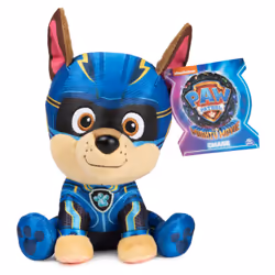 GUND PAW Patrol : La Super Patrouille le film, Peluche Chase, Peluche sous licence officielle pour les enfants à partir d'un an, 15,24 cm