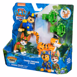 PAW Patrol Jungle Pups, Figurines articulées Chase, Tracker & Tiger avec lance-projectile, jouets pour les garçons et les filles à partir de 3 ans - Vue supplémentaire 4