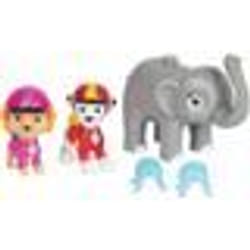 PAW Patrol Jungle Pups, Figurines articulées Marshall, Skye & Elephant avec lance-projectile, jouets pour les garçons et les filles à partir de 3 ans