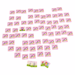 Games Gabby's Dollhouse, Jeu de mémoire dans une mini-boîte en métal, Jeu de mémoire pour filles, Jeu d'apprentissage facile en famille, pour les enfants à partir de 3 ans