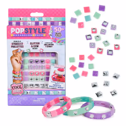 Cool Maker PopStyle Bracelet Maker Expansion Pack, Kit de fabrication de bracelets pour enfants, 7 an(s), Multicolore