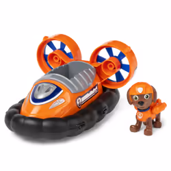PAW Patrol , Zuma Hovercraft, Véhicule avec figurine articulée à collectionner, jouets respectueux de la planète pour les gar ...