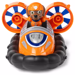 PAW Patrol , Zuma Hovercraft, Véhicule avec figurine articulée à collectionner, jouets respectueux de la planète pour les garçons et les filles à partir de 3 ans