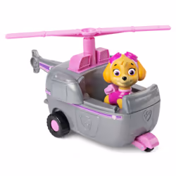 PAW Patrol - Pat Patrouille - VÉHICULE FIGURINE STELLA- Voiture 15 cm Figurine Pat Patrouille À Collectionner - Pat Patrouille Jouet - Jouet Durable Plastique Recyclé - Voiture pour Enfant 3 Ans et +