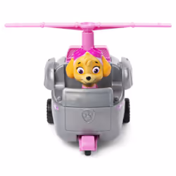 PAW Patrol - Pat Patrouille - VÉHICULE FIGURINE STELLA- Voiture 15 cm Figurine Pat Patrouille À Collectionner - Pat Patrouille Jouet - Jouet Durable Plastique Recyclé - Voiture pour Enfant 3 Ans et +