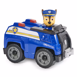PAW Patrol - Pat Patrouille - VÉHICULE FIGURINE CHASE - Voiture 15 cm Figurine Pat Patrouille À Collectionner - Pat Patrouille Jouet - Jouet Durable Plastique Recyclé - Voiture pour Enfant 3 Ans et + - Vue supplémentaire 4