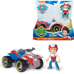 PAW Patrol - Pat Patrouille - VÉHICULE FIGURINE RYDER - Voiture 15 cm Figurine Pat Patrouille À Collectionner - Pat Patrouille Jouet - Jouet Durable Plastique Recyclé - Voiture pour Enfant 3 Ans et +