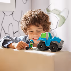 PAW Patrol - Pat Patrouille - VÉHICULE FIGURINE REX - Voiture 15 cm Figurine Pat Patrouille À Collectionner - Pat Patrouille Jouet - Jouet Durable Plastique Recyclé - Voiture pour Enfant 3 Ans et +