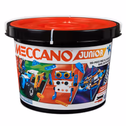 Meccano - BARIL 150 PIECES JUNIOR - 5 Modèles Différents A Construire - Jeu de Construction Avec 2 Outils - Alternative Aux Ecrans - Jouet Enfant 5 Ans Et + - Vue supplémentaire 5