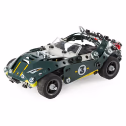 Meccano - CABRIOLET RETRO FRICTION 5 MODÈLES - Coffret Inventions Avec 174 Pièces, 1 Moteur Rétro friction Et 2 Outils - Jeu de Construction - 6040176 - Jouet Enfant 8 Ans et +