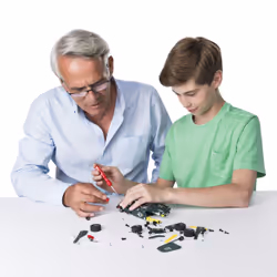 Meccano - CABRIOLET RETRO FRICTION 5 MODÈLES - Coffret Inventions Avec 174 Pièces, 1 Moteur Rétro friction Et 2 Outils - Jeu de Construction - 6040176 - Jouet Enfant 8 Ans et + - Vue supplémentaire 5