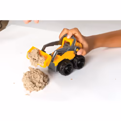 Kinetic Sand SABLE MAGIQUE - CHANTIER CREUSER ET DEMOLIR 454 G + 4 ACCESSOIRES - Créez Différentes Formes Hypnotisantes avec Ce Sable Magique comme De La Pâte A Modeler - Jouet Enfant 3 Ans Et + - Vue supplémentaire 4