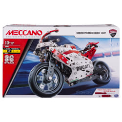 Meccano - DUCATI MOTO GP - Superbe Réplique Moto Ducati GP - Coffret Inventions Avec 350 Pièces Et 2 outils - Jeu de Construction - 6044539 - Jouet Enfant 10 Ans et +