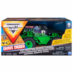 Monster Jam , Grave Digger radiocommandé authentique, échelle 1:24, 2,4 GHz, à partir de 4 ans