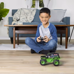 Monster Jam , Grave Digger radiocommandé authentique, échelle 1:24, 2,4 GHz, à partir de 4 ans