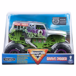 Monster Jam , Monster truck authentique Max D en métal moulé à l'échelle 1:24, Voiture, 3 an(s), Plastique, Multicolore