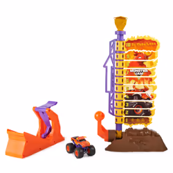 Monster Jam El Toro Loco Big Air Challenge, coffret de 50 cm avec un jouet monster truck exclusif, échelle 1:64, jouets pour garçons à partir de 3 ans