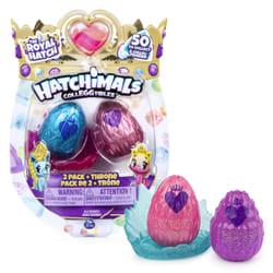 Hatchimals CollEGGtibles, Pack de 2 Famille royale avec un trône et 2 accessoires, pour les enfants à partir de 5 ans