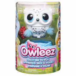 Owleez , Jouet bébé hibou volant interactif avec effets sonores et lumineux (blanc), à partir de 6 ans, Animal électronique p ...